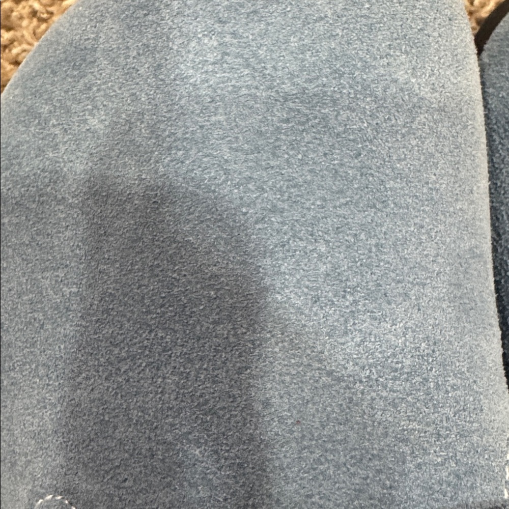 Birkenstock look-a-like - Evelyhood Blue Suede Clog Slides – Size 36 (US 5.5) - Picture 6 of 7